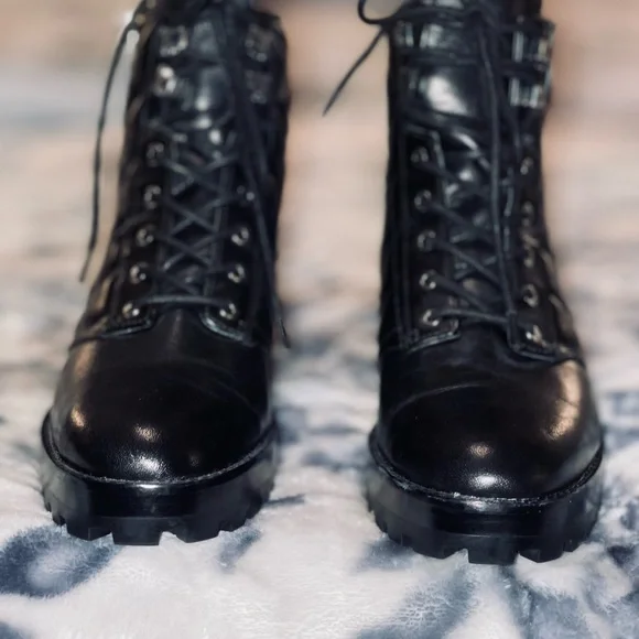 Michael Kors Quilted Rosario Combat Ankle Bootie - Picture 3 of 8